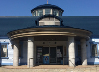 蘭越町花一会図書館外観